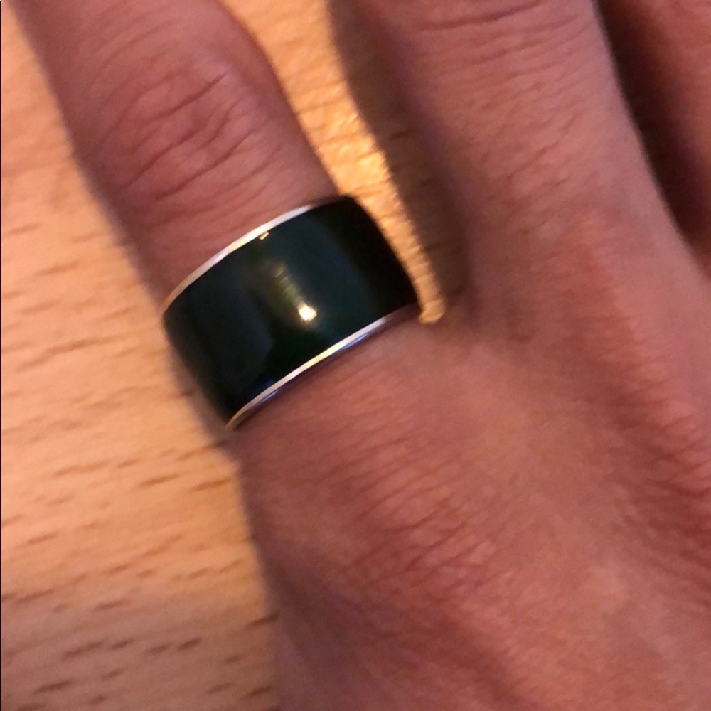 Acrylic Green Ring - image 8